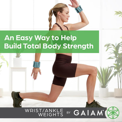 Wrist and Ankle Weights, Wearable Bracelet to Strengthen, Tone & Sculpt, Adjustable Ankle Weights for Women & Men for Yoga, Dance, Pilates, Barre, Cardio, Home & Gym Use