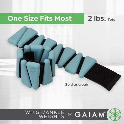 Wrist and Ankle Weights, Wearable Bracelet to Strengthen, Tone & Sculpt, Adjustable Ankle Weights for Women & Men for Yoga, Dance, Pilates, Barre, Cardio, Home & Gym Use