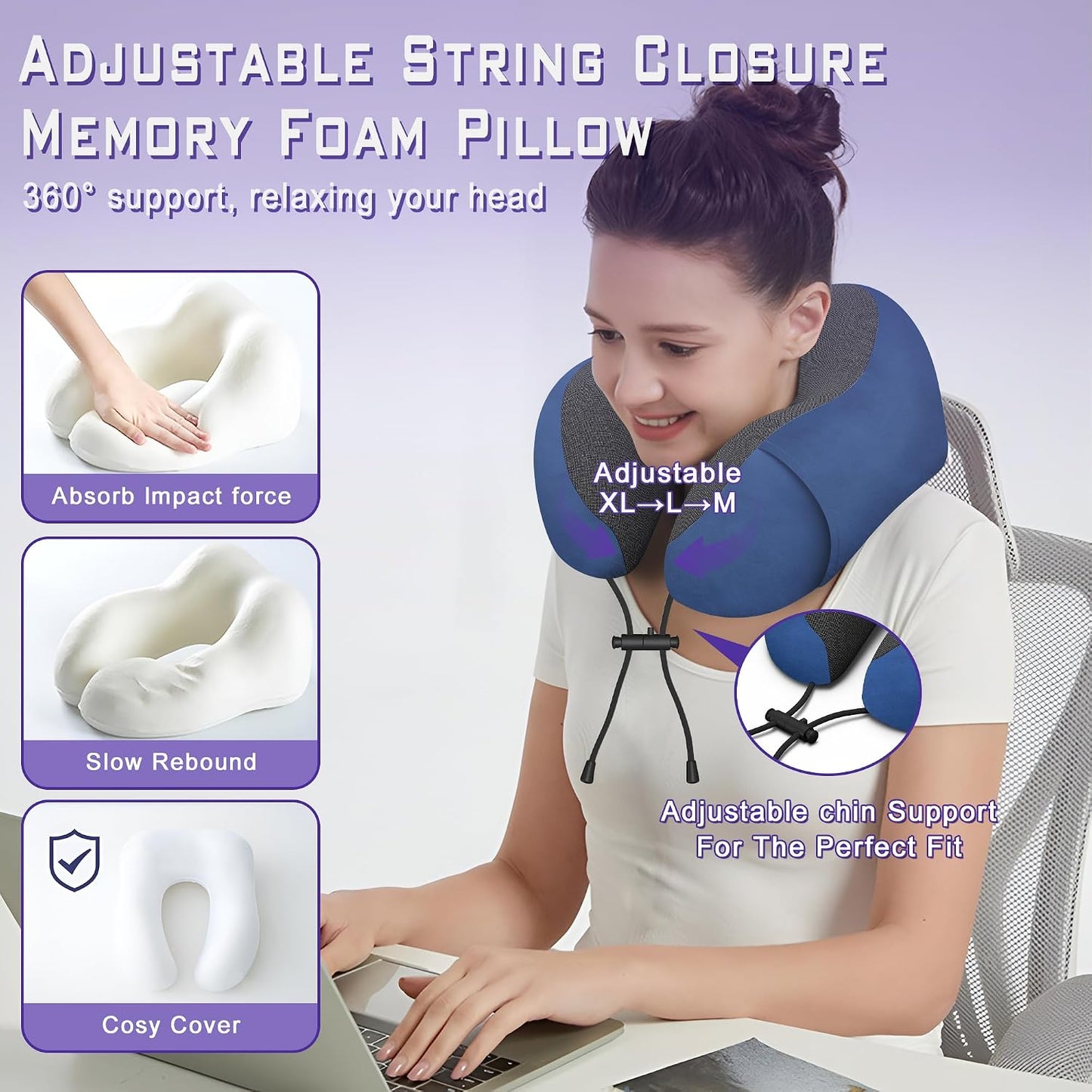 Travel Neck Pillow,Neck Pillow for Sleeping Travel,Airplane, Car, Office
