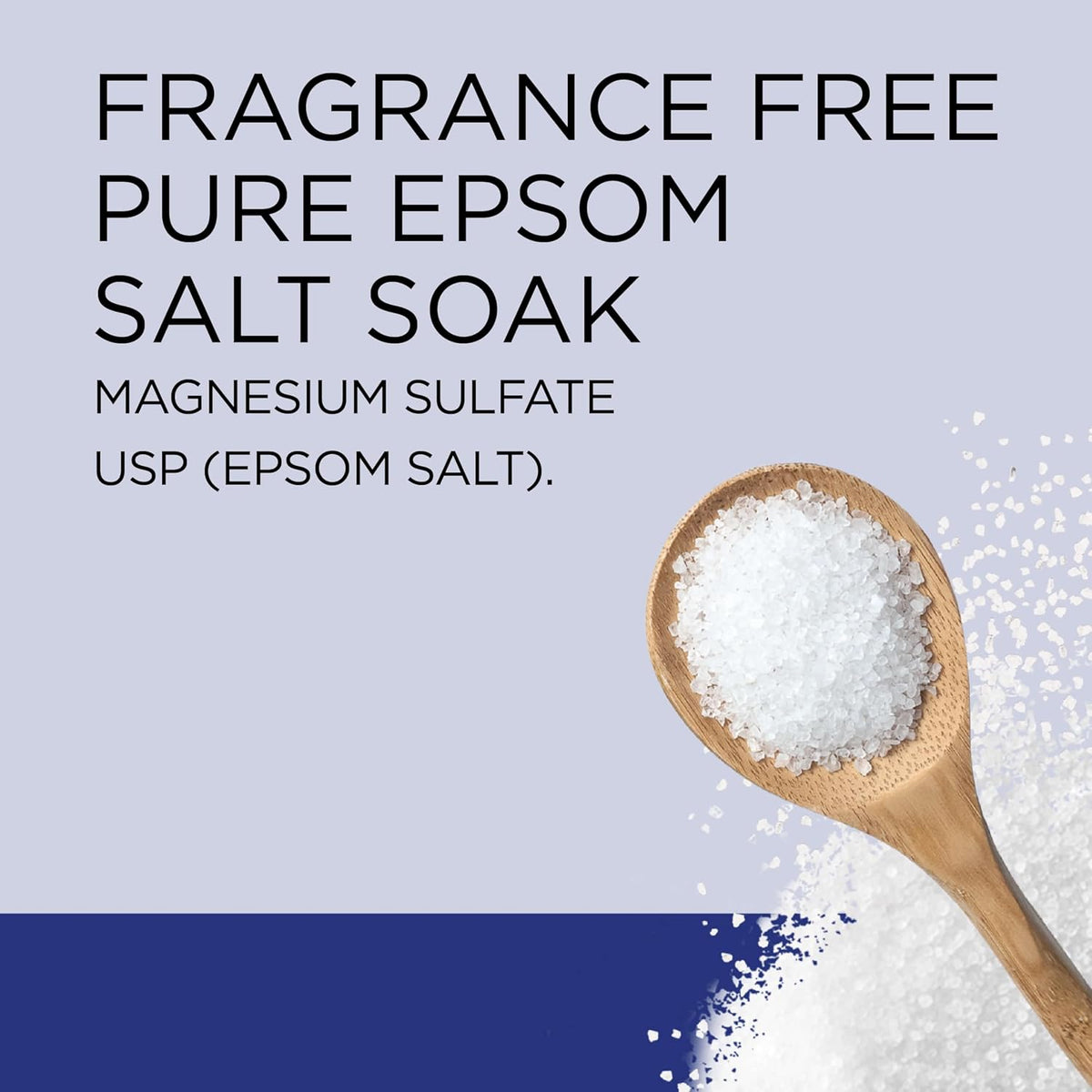 Epsom Salt Magnesium Soak, Fragrance Free, 4 lbs