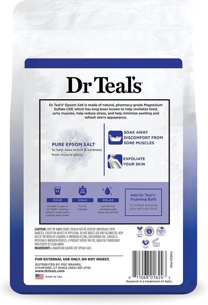Epsom Salt Magnesium Soak, Fragrance Free, 4 lbs