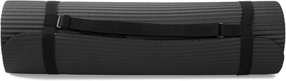 BalanceFrom 7-Piece Yoga Set with 71x24x0.5 Inches Extra Thick Mat and Carrying Sling – Includes 2 Blocks, Stretch Strap, 2 Towels, and Knee Pad for Home, Studio, and Gym Workouts