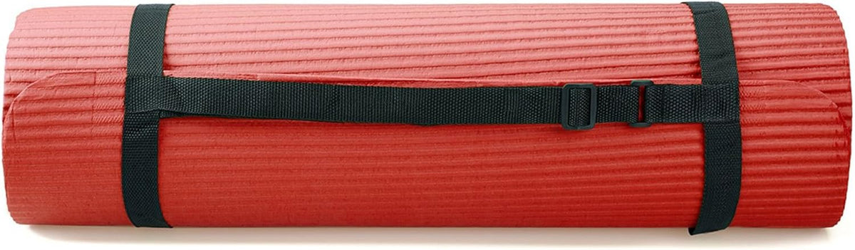 BalanceFrom 7-Piece Yoga Set with 71x24x0.5 Inches Extra Thick Mat and Carrying Sling – Includes 2 Blocks, Stretch Strap, 2 Towels, and Knee Pad for Home, Studio, and Gym Workouts