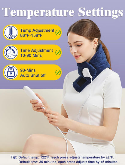 Wired Electric Neck Heating Pad for Neck Pain