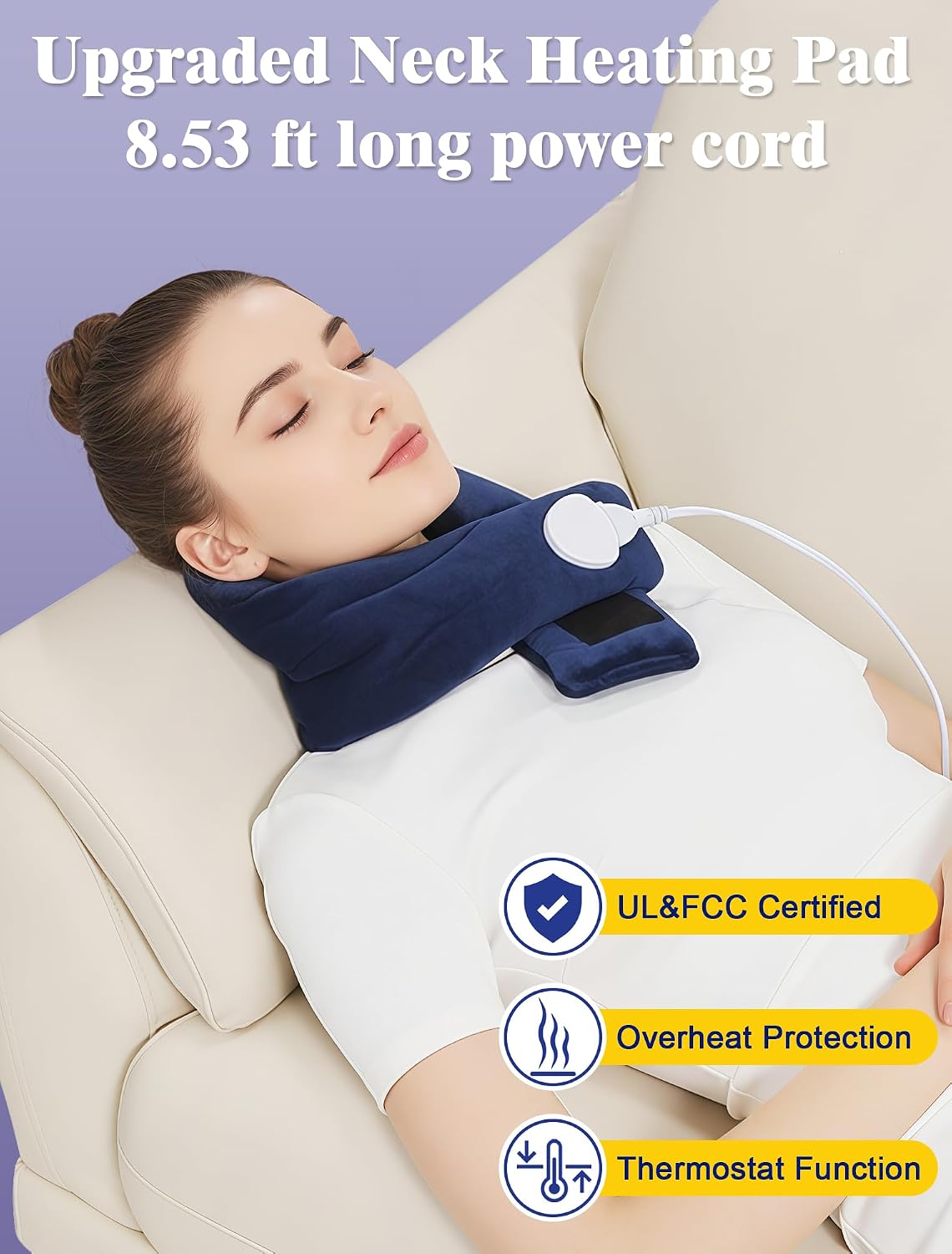 Wired Electric Neck Heating Pad for Neck Pain