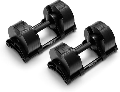 ® Adjustable Dumbbell Set, 5-50 LB or 5-80 LB, Easy Twist 2024-25 Model, All-In-One Weights Set (Pair) for Home, Original Manufacturer