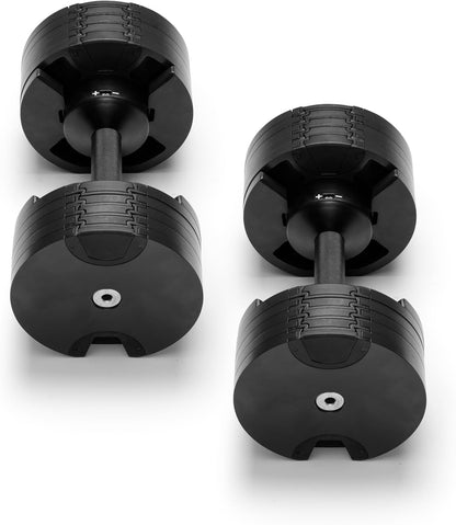 ® Adjustable Dumbbell Set, 5-50 LB or 5-80 LB, Easy Twist 2024-25 Model, All-In-One Weights Set (Pair) for Home, Original Manufacturer