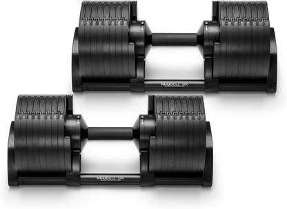 ® Adjustable Dumbbell Set, 5-50 LB or 5-80 LB, Easy Twist 2024-25 Model, All-In-One Weights Set (Pair) for Home, Original Manufacturer