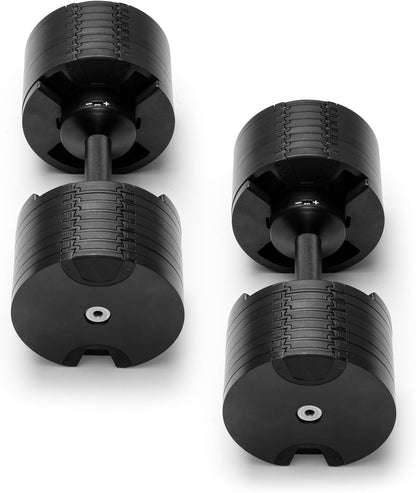® Adjustable Dumbbell Set, 5-50 LB or 5-80 LB, Easy Twist 2024-25 Model, All-In-One Weights Set (Pair) for Home, Original Manufacturer