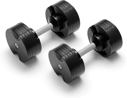 ® Adjustable Dumbbell Set, 5-50 LB or 5-80 LB, Easy Twist 2024-25 Model, All-In-One Weights Set (Pair) for Home, Original Manufacturer