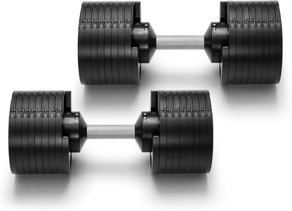 ® Adjustable Dumbbell Set, 5-50 LB or 5-80 LB, Easy Twist 2024-25 Model, All-In-One Weights Set (Pair) for Home, Original Manufacturer