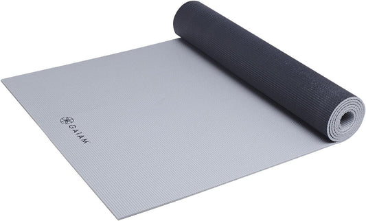Yoga Mat, Solid Color Non-Slip, 6mm | Dual-Color Reversible | Sticky Non-Slip Surface | 68"L x 24"W | Yoga, Pilates & Floor Workouts