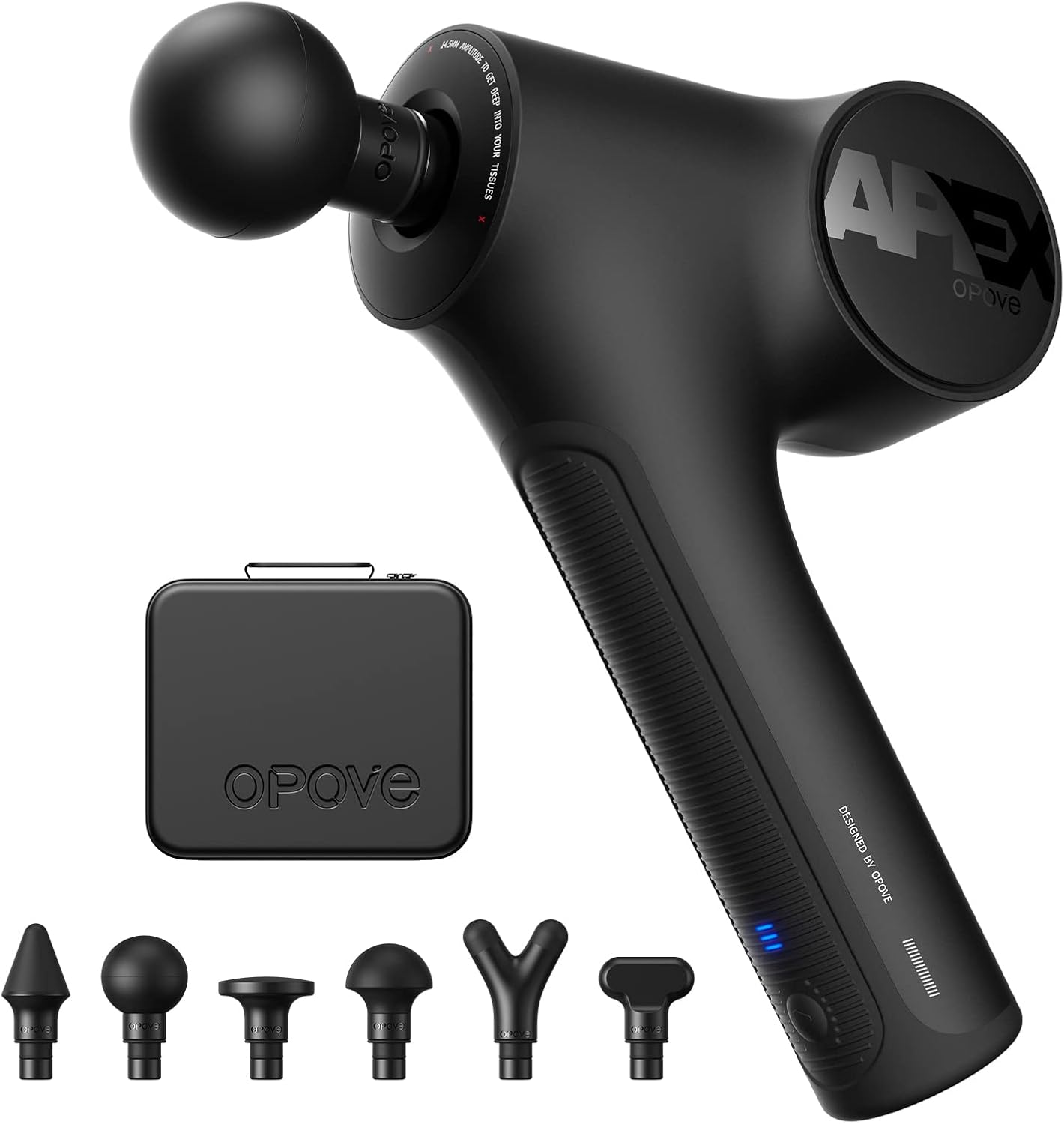 Apex Massage Gun Deep Tissue 14.5mm Percussion Fascia Muscle Massager for Athletes Workout Pain Relief Recovery Relaxation, Professional Therapist Choice, Ergonomic for Effortless to Use