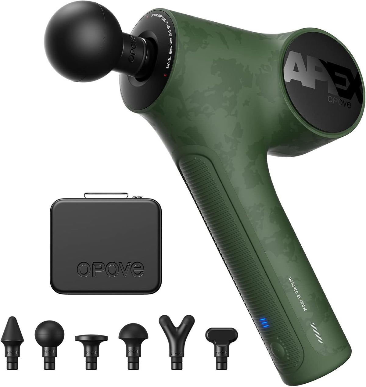 Apex Massage Gun Deep Tissue 14.5mm Percussion Fascia Muscle Massager for Athletes Workout Pain Relief Recovery Relaxation, Professional Therapist Choice, Ergonomic for Effortless to Use