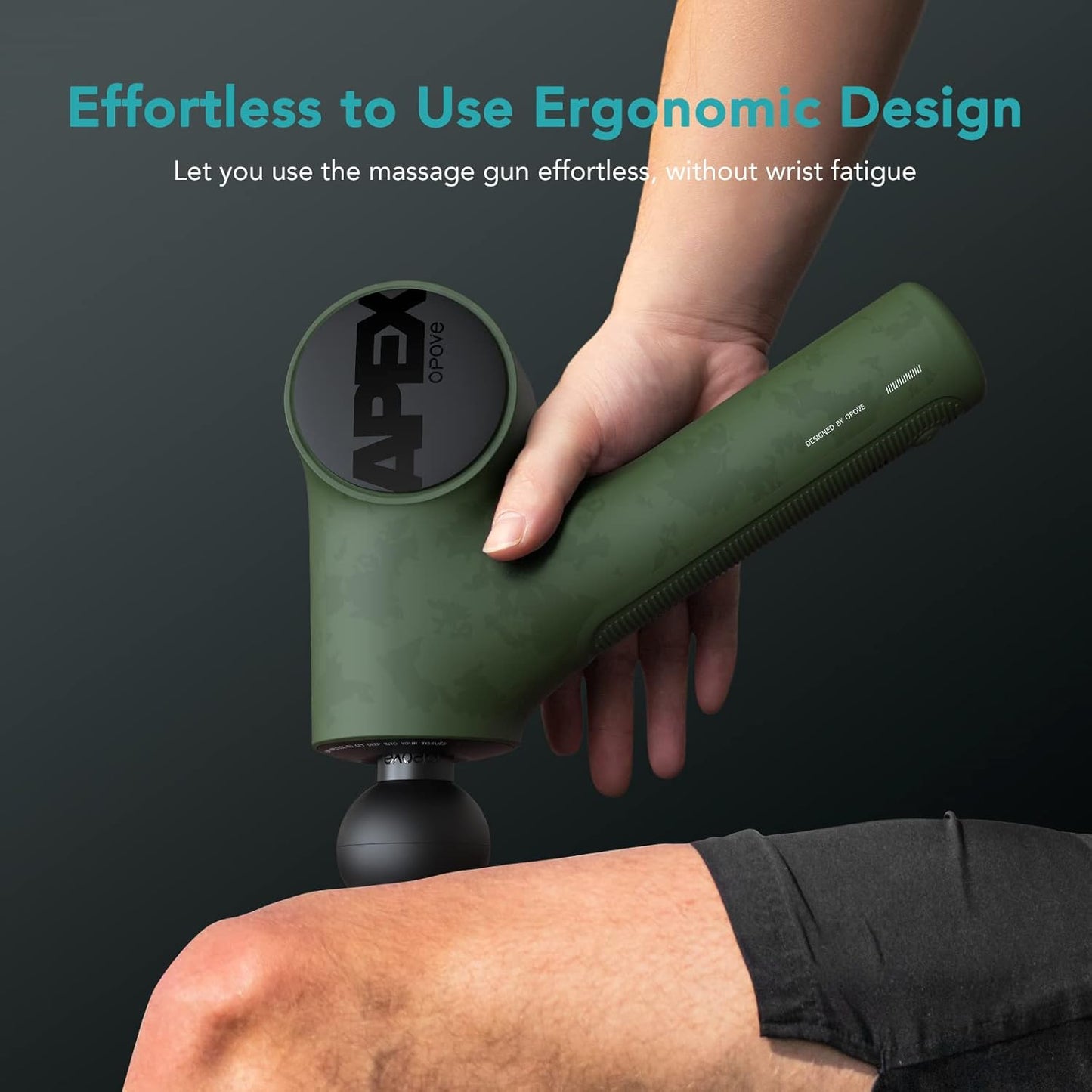 Apex Massage Gun Deep Tissue 14.5mm Percussion Fascia Muscle Massager for Athletes Workout Pain Relief Recovery Relaxation, Professional Therapist Choice, Ergonomic for Effortless to Use