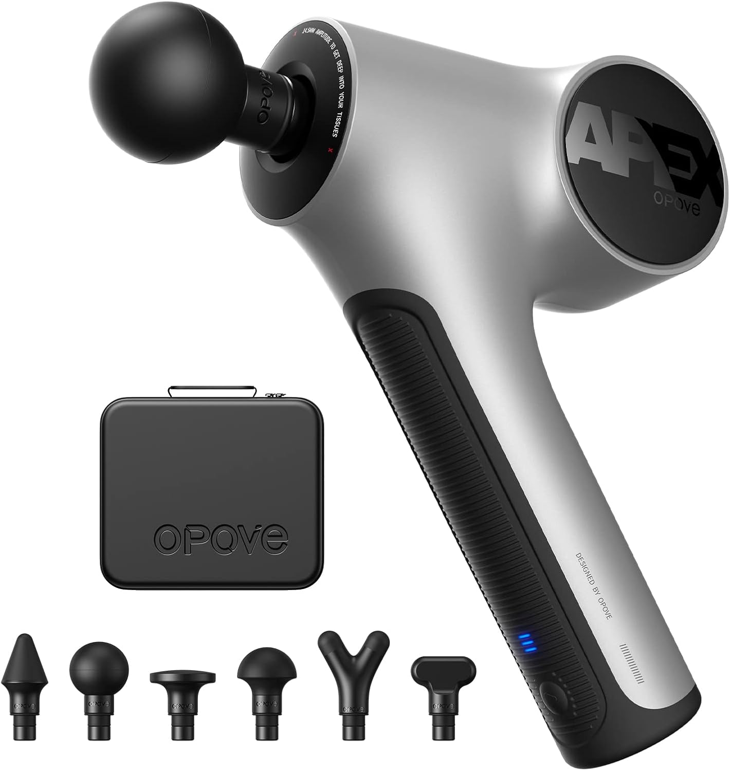 Apex Massage Gun Deep Tissue 14.5mm Percussion Fascia Muscle Massager for Athletes Workout Pain Relief Recovery Relaxation, Professional Therapist Choice, Ergonomic for Effortless to Use