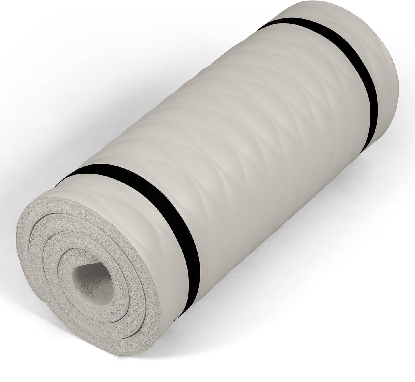 1-Inch Thick Yoga Mat | High-Density, Non-slip Exercise Mat with Carrying Strap for Yoga, Pilates, & Home Gym Workouts | Multiple Options