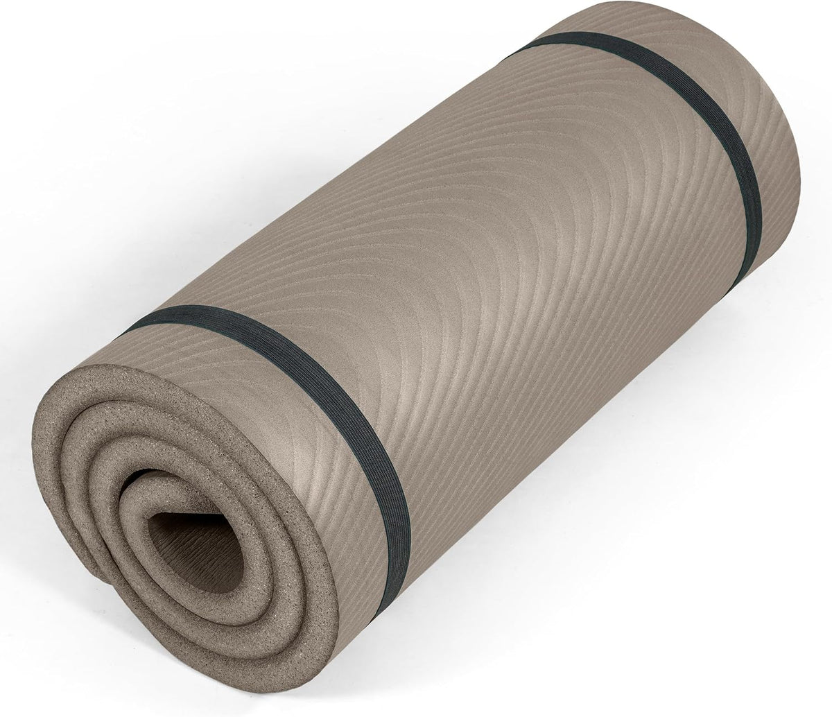 1-Inch Thick Yoga Mat | High-Density, Non-slip Exercise Mat with Carrying Strap for Yoga, Pilates, & Home Gym Workouts | Multiple Options