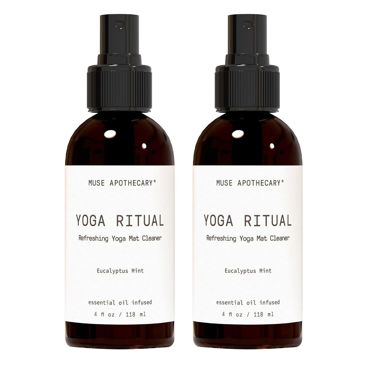 Yoga Ritual - Aromatic and Refreshing Yoga Mat Cleaner, 8 oz, Infused with Essential Oils - Eucalyptus Mint
