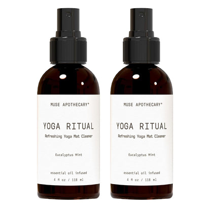 Yoga Ritual - Aromatic and Refreshing Yoga Mat Cleaner, 8 oz, Infused with Essential Oils - Eucalyptus Mint