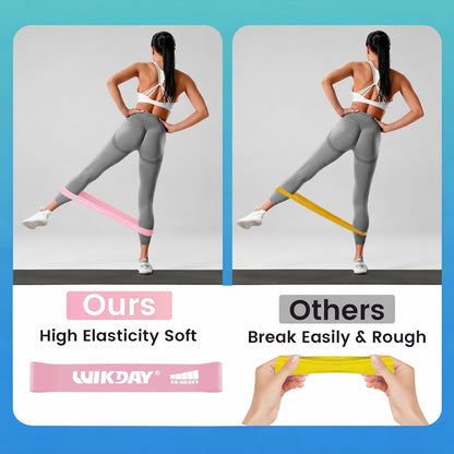 Resistance Bands for Working Out Exercise Loop Bands Workout Bands Set for Men Women Body Stretching, Crossfit Training, Home Workout, Physical Therapy, Booty Legs, Set of 5