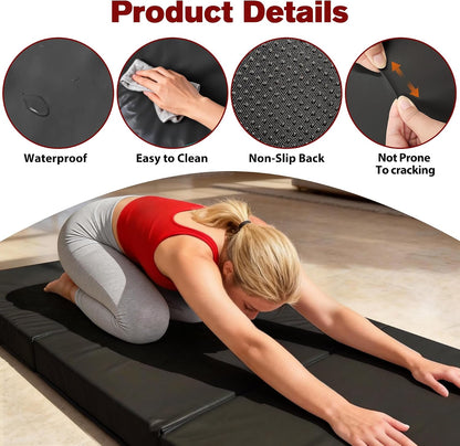 3 Inch Thick Yoga Mat 72 * 32 * 3 inch Extra Thick Exercise Mats Non-Slip Workout Mat for Pilates, Fitness, Gym, Stretching