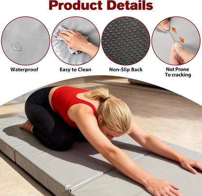 3 Inch Thick Yoga Mat 72 * 32 * 3 inch Extra Thick Exercise Mats Non-Slip Workout Mat for Pilates, Fitness, Gym, Stretching