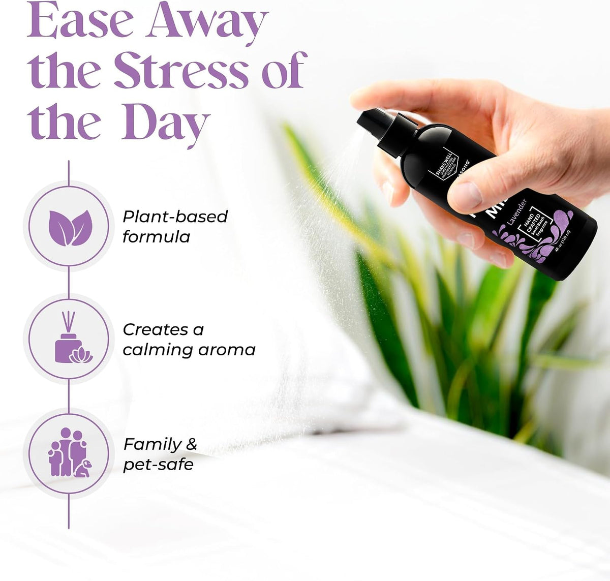 Lavender Spray for Sleep Pillow | 2-Pack | All Natural Calming Linen & Bedtime Sleep Mist for Deep Sleep - Pillow Spray for Sleeping Aromatherapy with Botanical Essential Oils for Relaxing