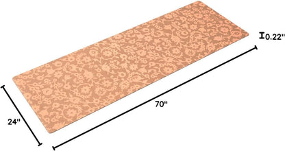 The Cork Yoga Mat | Eco Luxury | Ideal for Hot Yoga, Power, Bikram, Ashtanga, Sweaty Workouts | Studio Quality | Includes Carrying Strap!