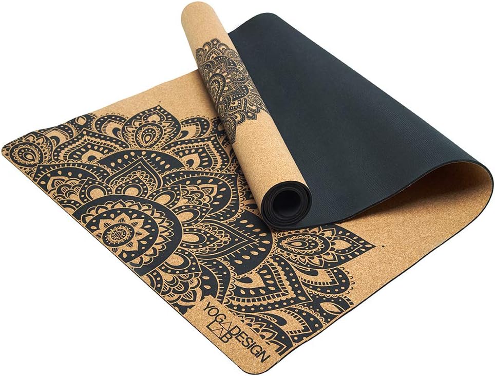 The Cork Yoga Mat | Eco Luxury | Ideal for Hot Yoga, Power, Bikram, Ashtanga, Sweaty Workouts | Studio Quality | Includes Carrying Strap!