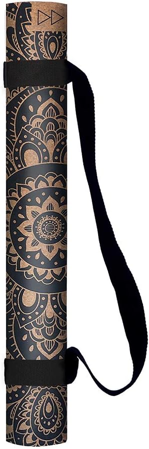 The Cork Yoga Mat | Eco Luxury | Ideal for Hot Yoga, Power, Bikram, Ashtanga, Sweaty Workouts | Studio Quality | Includes Carrying Strap!