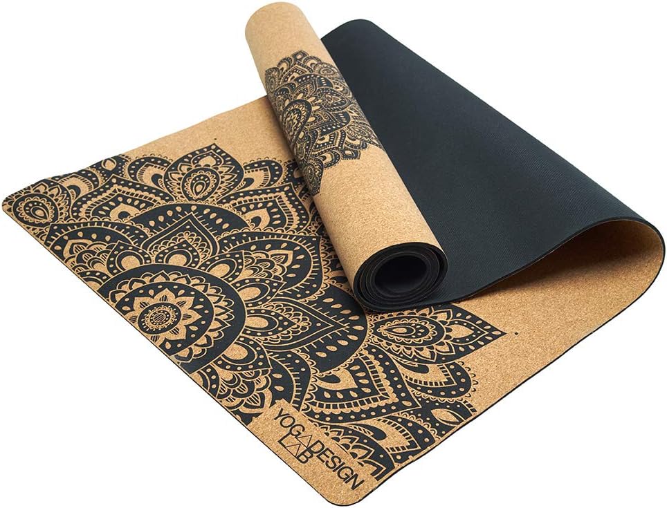 The Cork Yoga Mat | Eco Luxury | Ideal for Hot Yoga, Power, Bikram, Ashtanga, Sweaty Workouts | Studio Quality | Includes Carrying Strap!