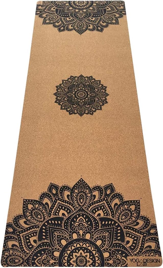 The Cork Yoga Mat | Eco Luxury | Ideal for Hot Yoga, Power, Bikram, Ashtanga, Sweaty Workouts | Studio Quality | Includes Carrying Strap!