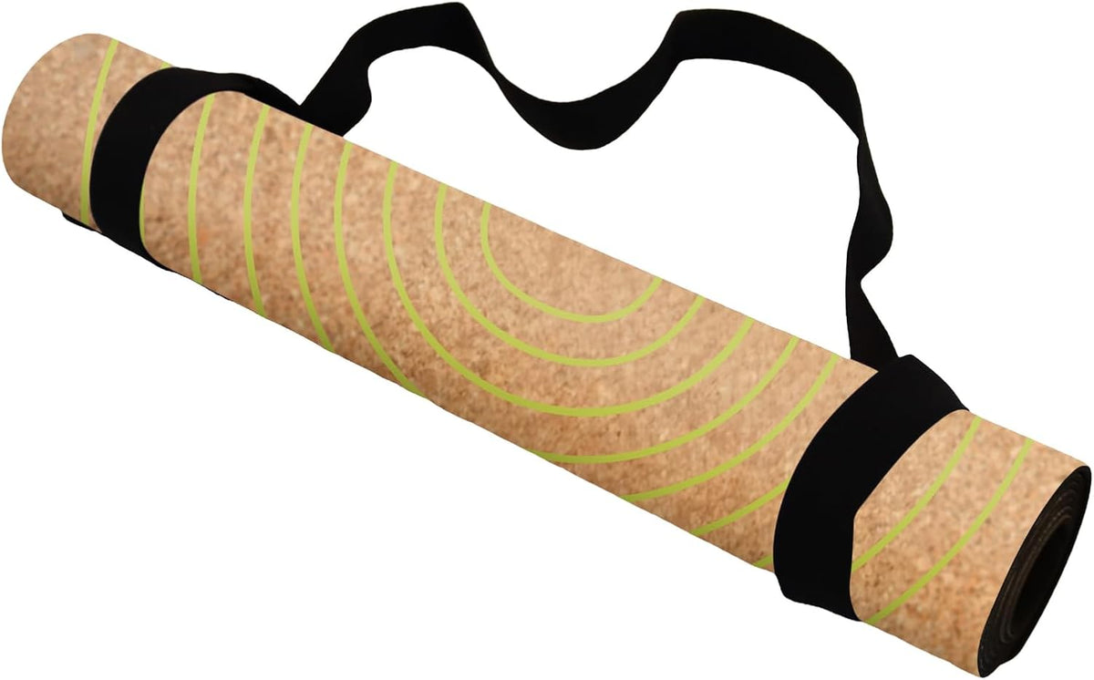 The Cork Yoga Mat | Eco Luxury | Ideal for Hot Yoga, Power, Bikram, Ashtanga, Sweaty Workouts | Studio Quality | Includes Carrying Strap!