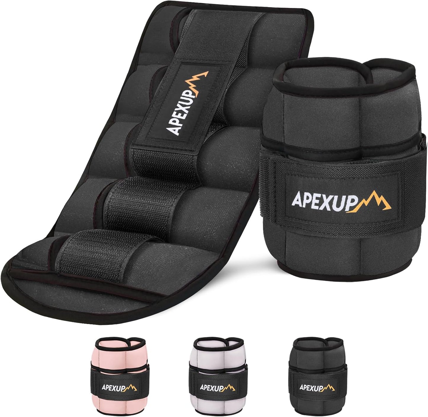 Adjustable Ankle Weights for Women and Men, Modularized Leg Weight Straps for Yoga, Walking, Running, Aerobics, Gym, Physical Therapy