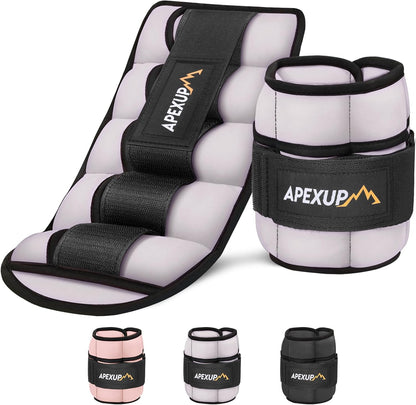 Adjustable Ankle Weights for Women and Men, Modularized Leg Weight Straps for Yoga, Walking, Running, Aerobics, Gym, Physical Therapy