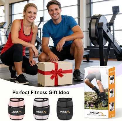 Adjustable Ankle Weights for Women and Men, Modularized Leg Weight Straps for Yoga, Walking, Running, Aerobics, Gym, Physical Therapy