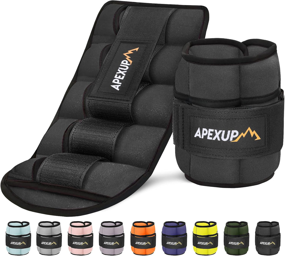 Adjustable Ankle Weights for Women and Men, Modularized Leg Weight Straps for Yoga, Walking, Running, Aerobics, Gym, Physical Therapy