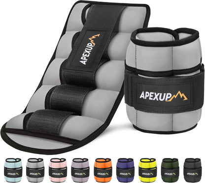 Adjustable Ankle Weights for Women and Men, Modularized Leg Weight Straps for Yoga, Walking, Running, Aerobics, Gym, Physical Therapy