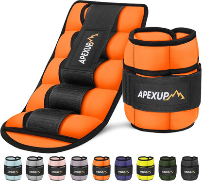 Adjustable Ankle Weights for Women and Men, Modularized Leg Weight Straps for Yoga, Walking, Running, Aerobics, Gym, Physical Therapy