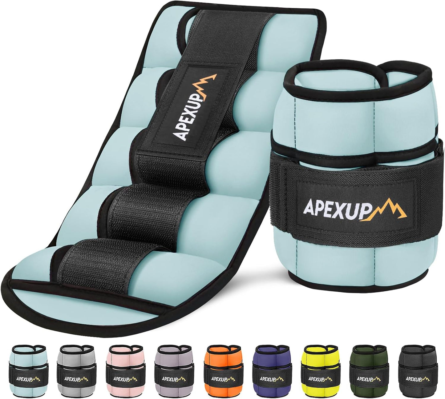 Adjustable Ankle Weights for Women and Men, Modularized Leg Weight Straps for Yoga, Walking, Running, Aerobics, Gym, Physical Therapy