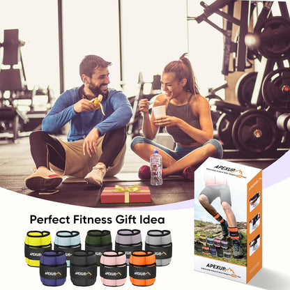 Adjustable Ankle Weights for Women and Men, Modularized Leg Weight Straps for Yoga, Walking, Running, Aerobics, Gym, Physical Therapy