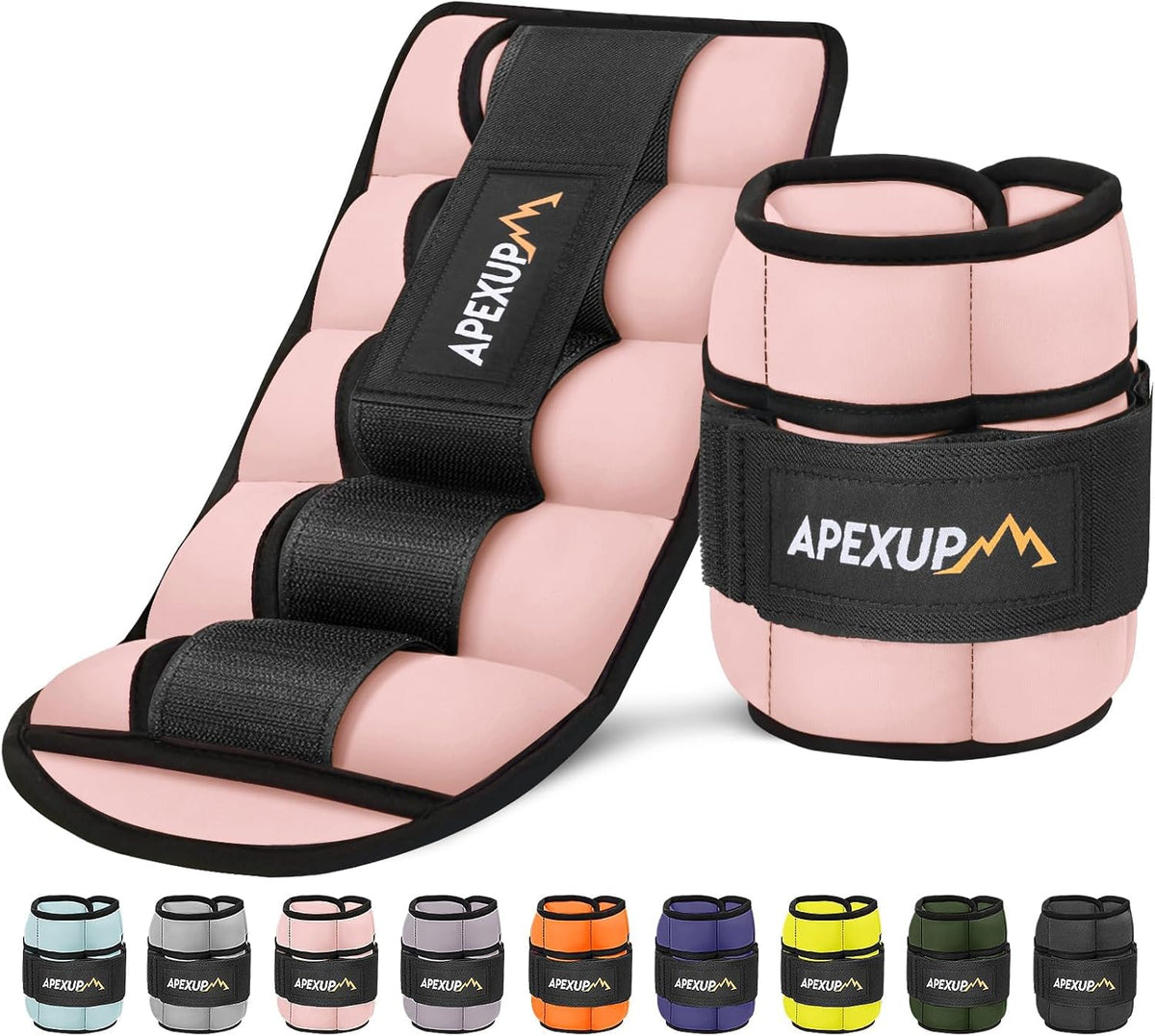 Adjustable Ankle Weights for Women and Men, Modularized Leg Weight Straps for Yoga, Walking, Running, Aerobics, Gym, Physical Therapy