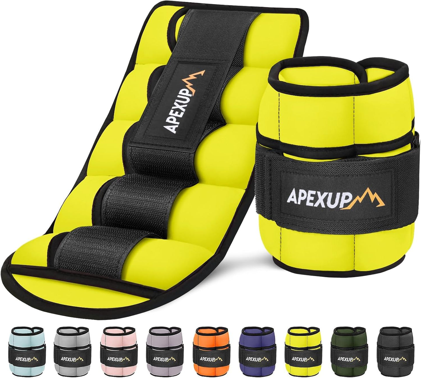 Adjustable Ankle Weights for Women and Men, Modularized Leg Weight Straps for Yoga, Walking, Running, Aerobics, Gym, Physical Therapy