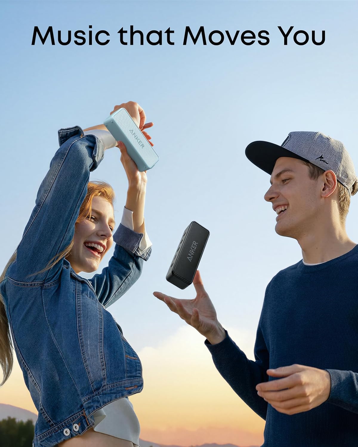Soundcore 2 Portable Bluetooth Speaker with Stereo Sound, Bluetooth 5, Bassup, IPX7 Waterproof, 24-Hour Playtime, Wireless, Speaker for Home, Outdoors, Travel