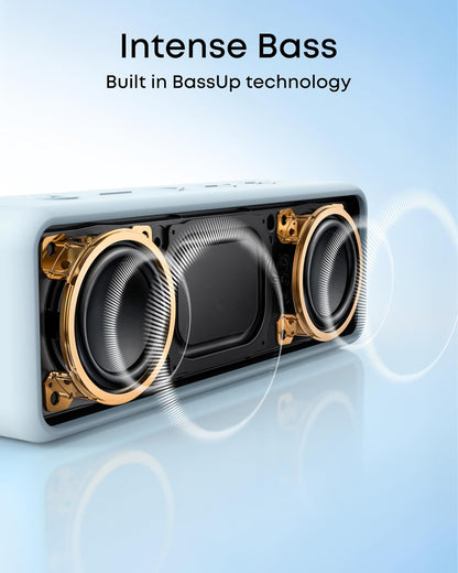 Soundcore 2 Portable Bluetooth Speaker with Stereo Sound, Bluetooth 5, Bassup, IPX7 Waterproof, 24-Hour Playtime, Wireless, Speaker for Home, Outdoors, Travel