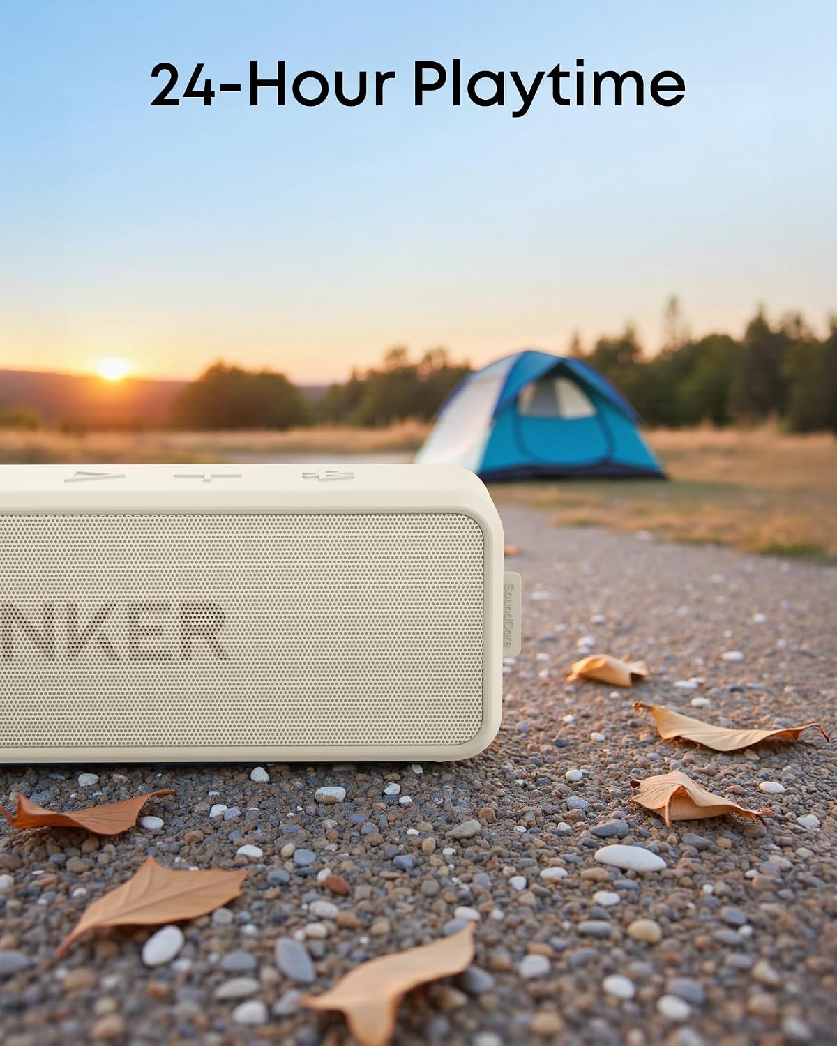 Soundcore 2 Portable Bluetooth Speaker with Stereo Sound, Bluetooth 5, Bassup, IPX7 Waterproof, 24-Hour Playtime, Wireless, Speaker for Home, Outdoors, Travel