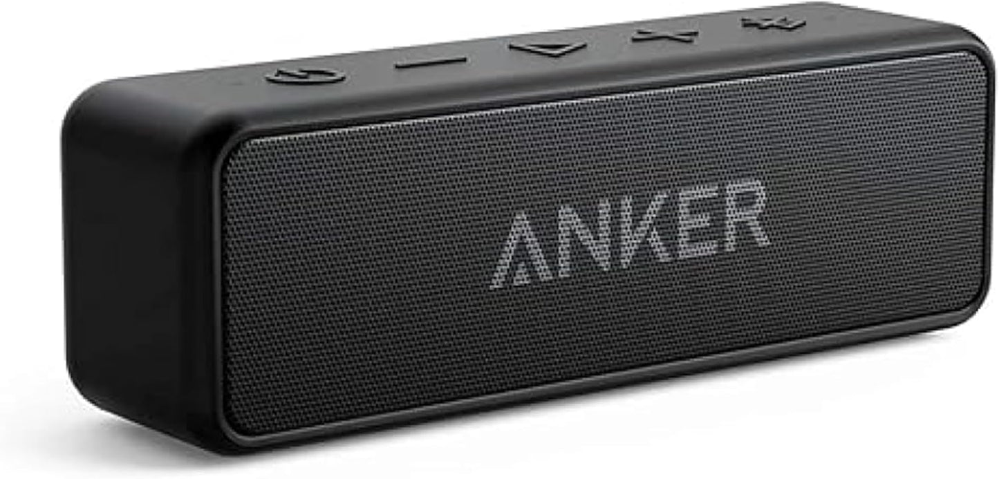 Soundcore 2 Portable Bluetooth Speaker with Stereo Sound, Bluetooth 5, Bassup, IPX7 Waterproof, 24-Hour Playtime, Wireless, Speaker for Home, Outdoors, Travel