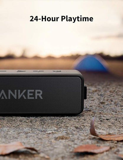 Soundcore 2 Portable Bluetooth Speaker with Stereo Sound, Bluetooth 5, Bassup, IPX7 Waterproof, 24-Hour Playtime, Wireless, Speaker for Home, Outdoors, Travel