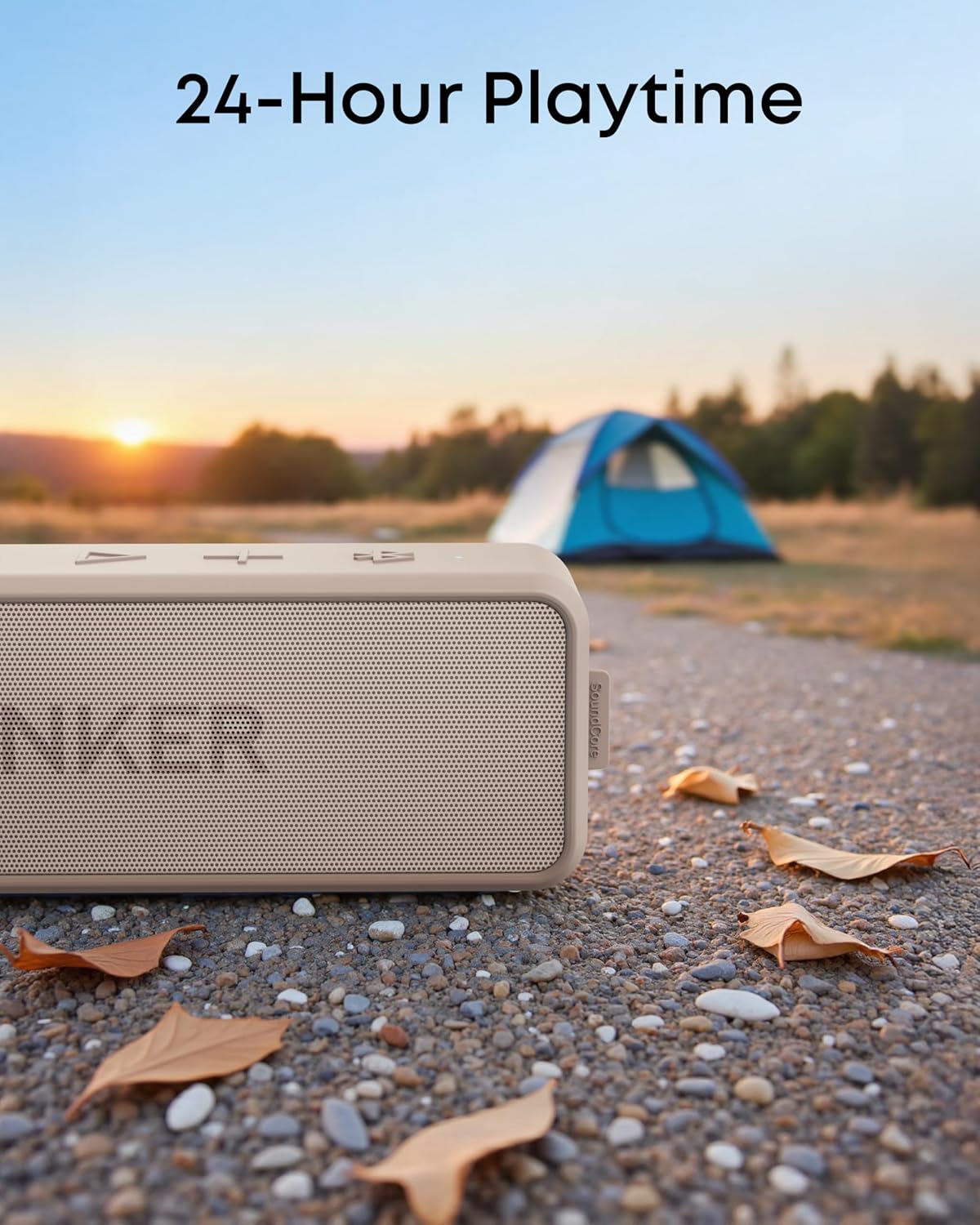 Soundcore 2 Portable Bluetooth Speaker with Stereo Sound, Bluetooth 5, Bassup, IPX7 Waterproof, 24-Hour Playtime, Wireless, Speaker for Home, Outdoors, Travel